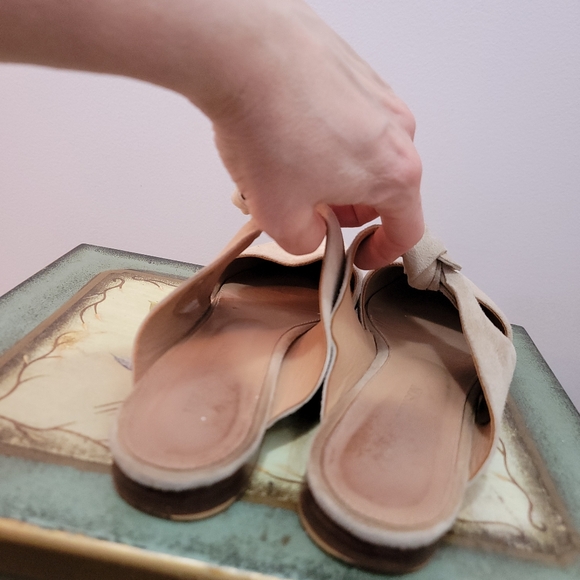 Ulla Johnson Suede Bow Flats Size 7 - Picture 4 of 9